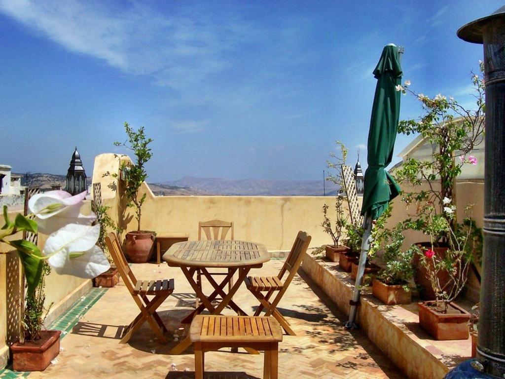 Riad Noujoum Medina Fez Kamer foto